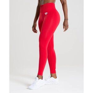 Womens Best Red Seamless High waisted Leggings